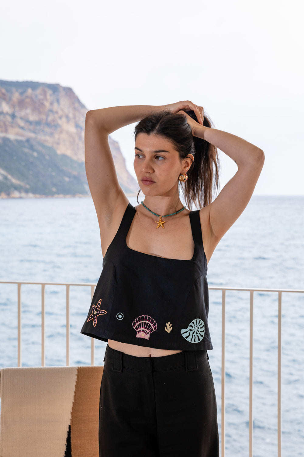 Top Olivia - Coquillages