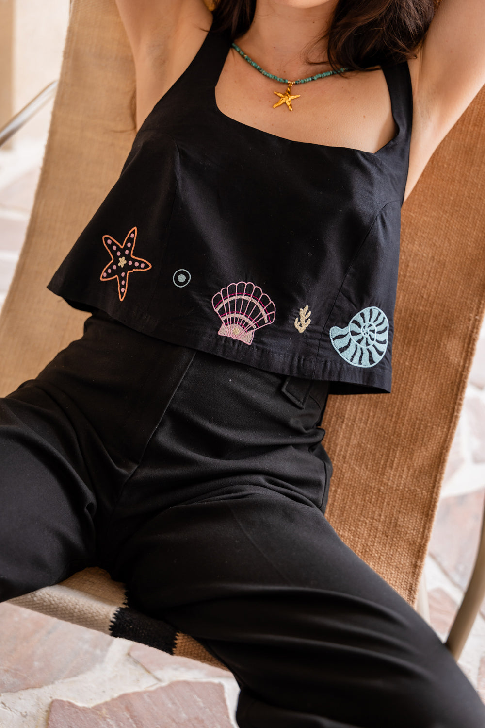 Top Olivia - Coquillages