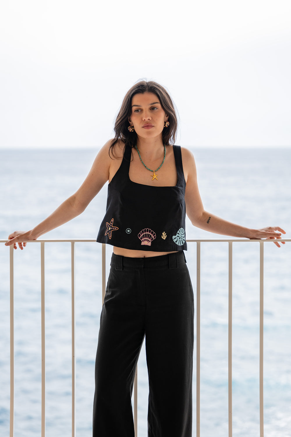 Top Olivia - Coquillages