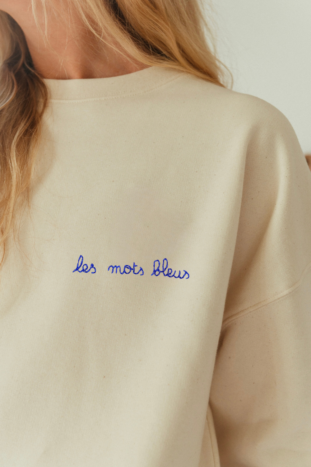 Sweat brodé message personnalisé