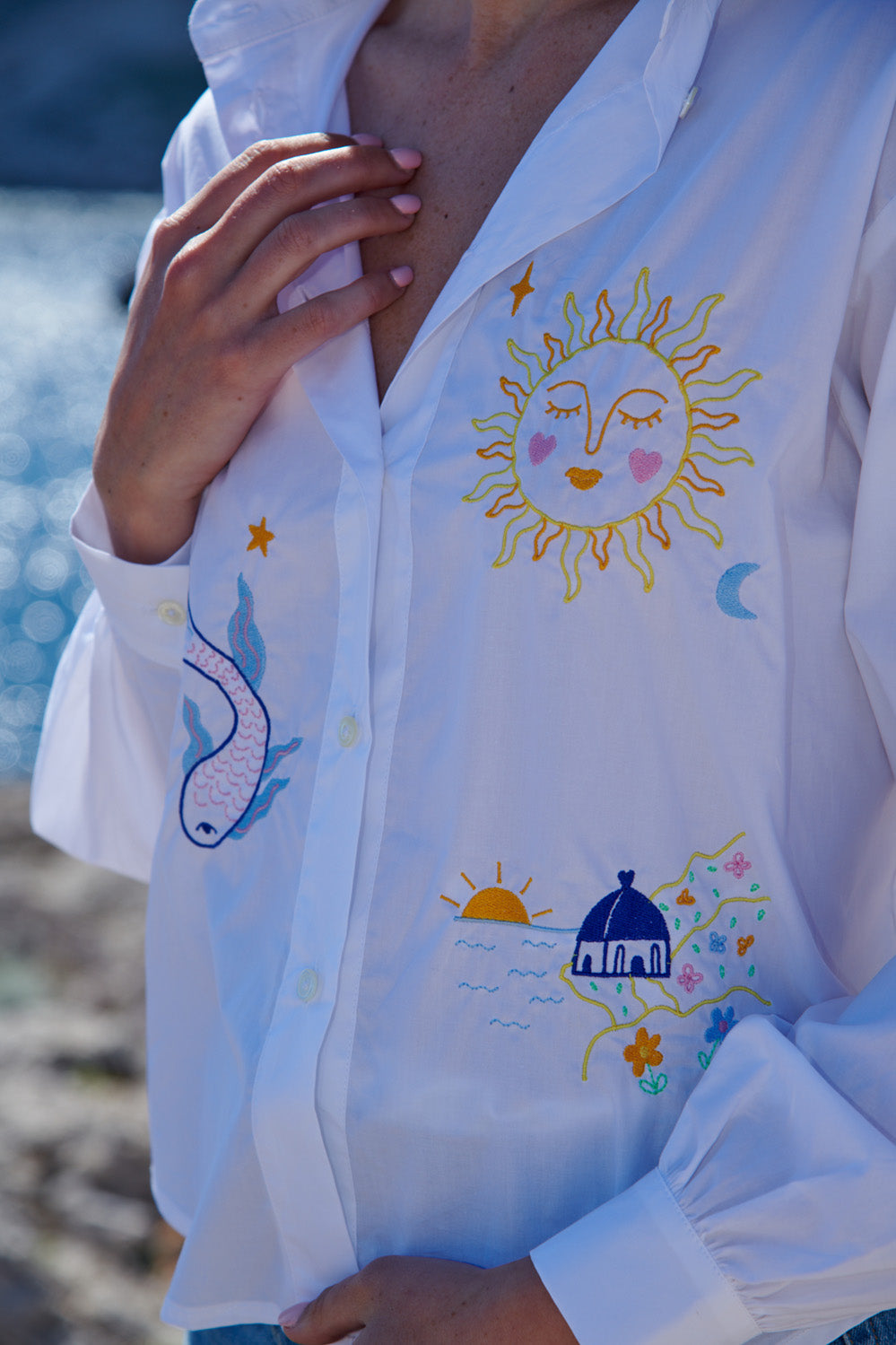 Chemise brodée Zora