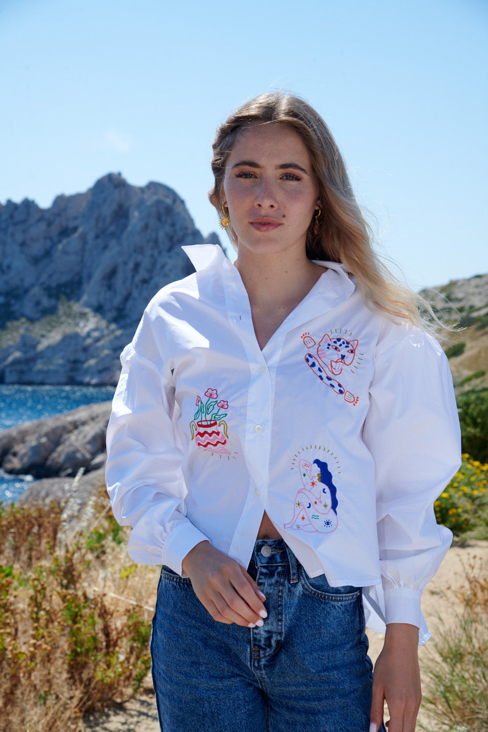 Chemise brodée Maya