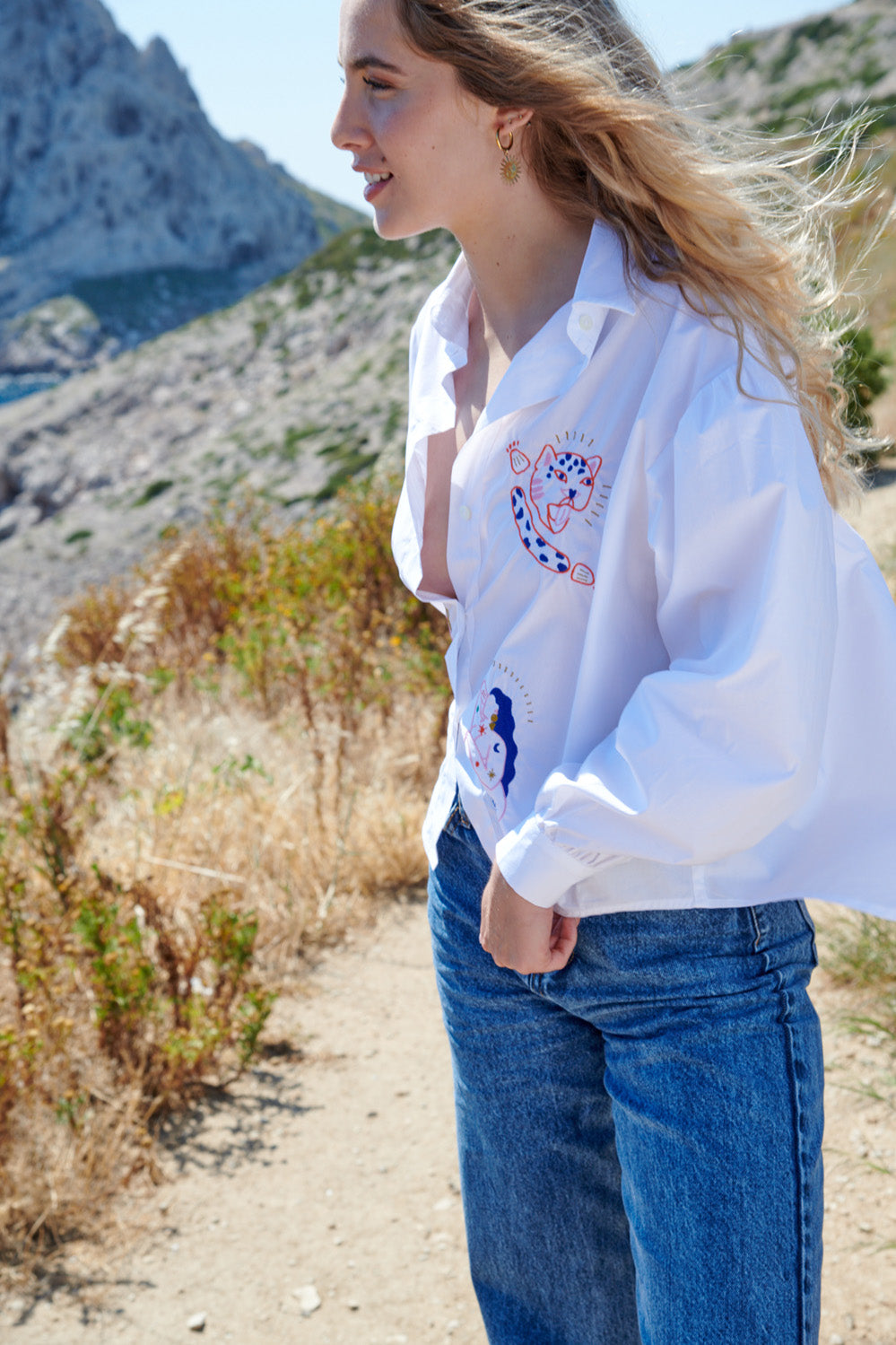 Chemise brodée Maya