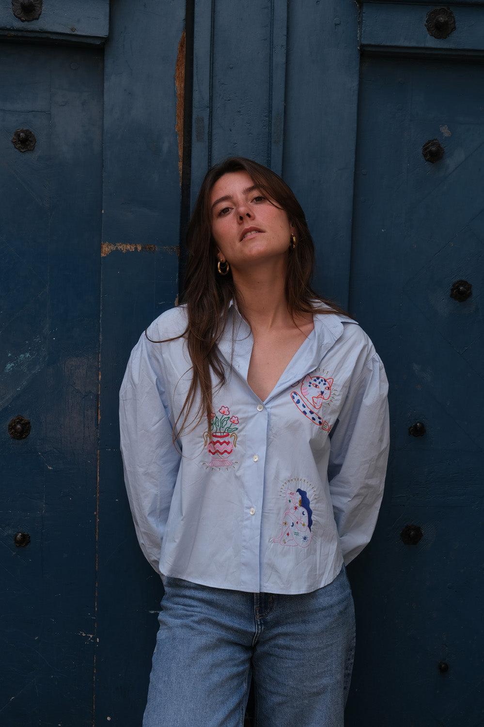 Chemise brodée Maya