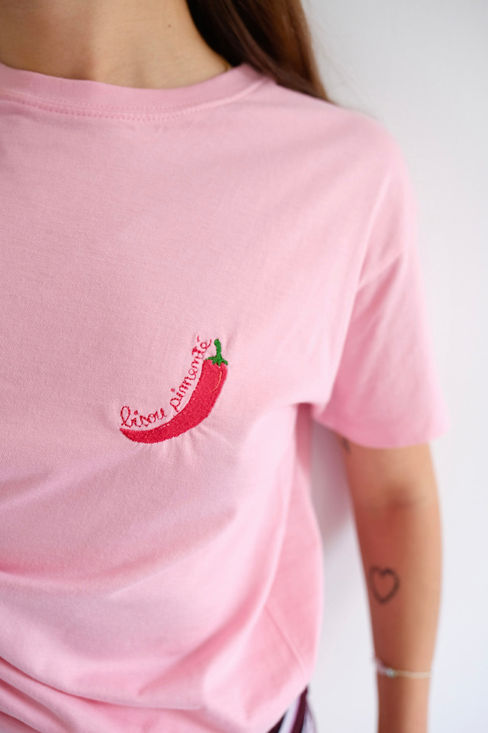 T-shirt brodé Piment