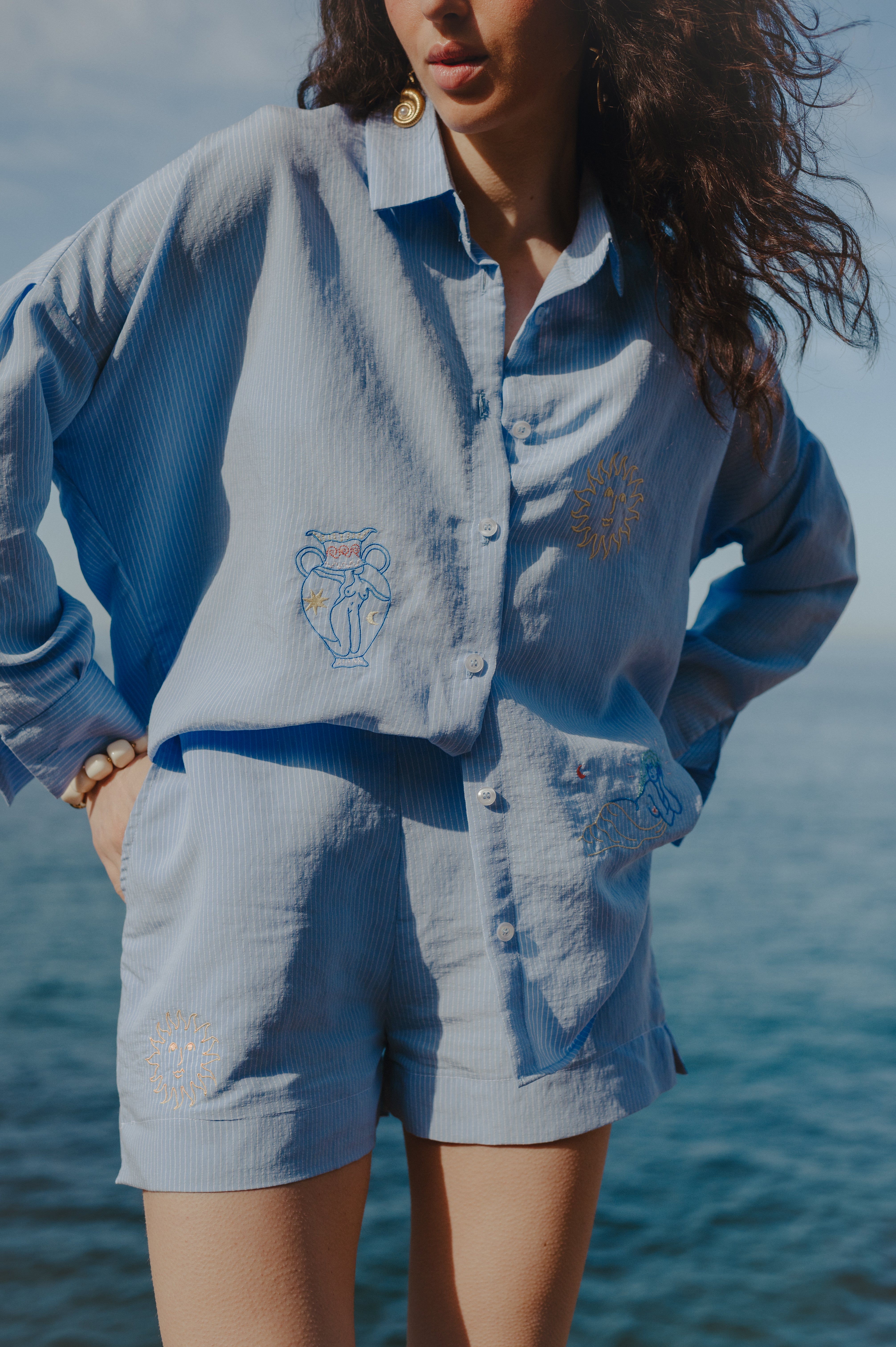 Zora embroidered shirt