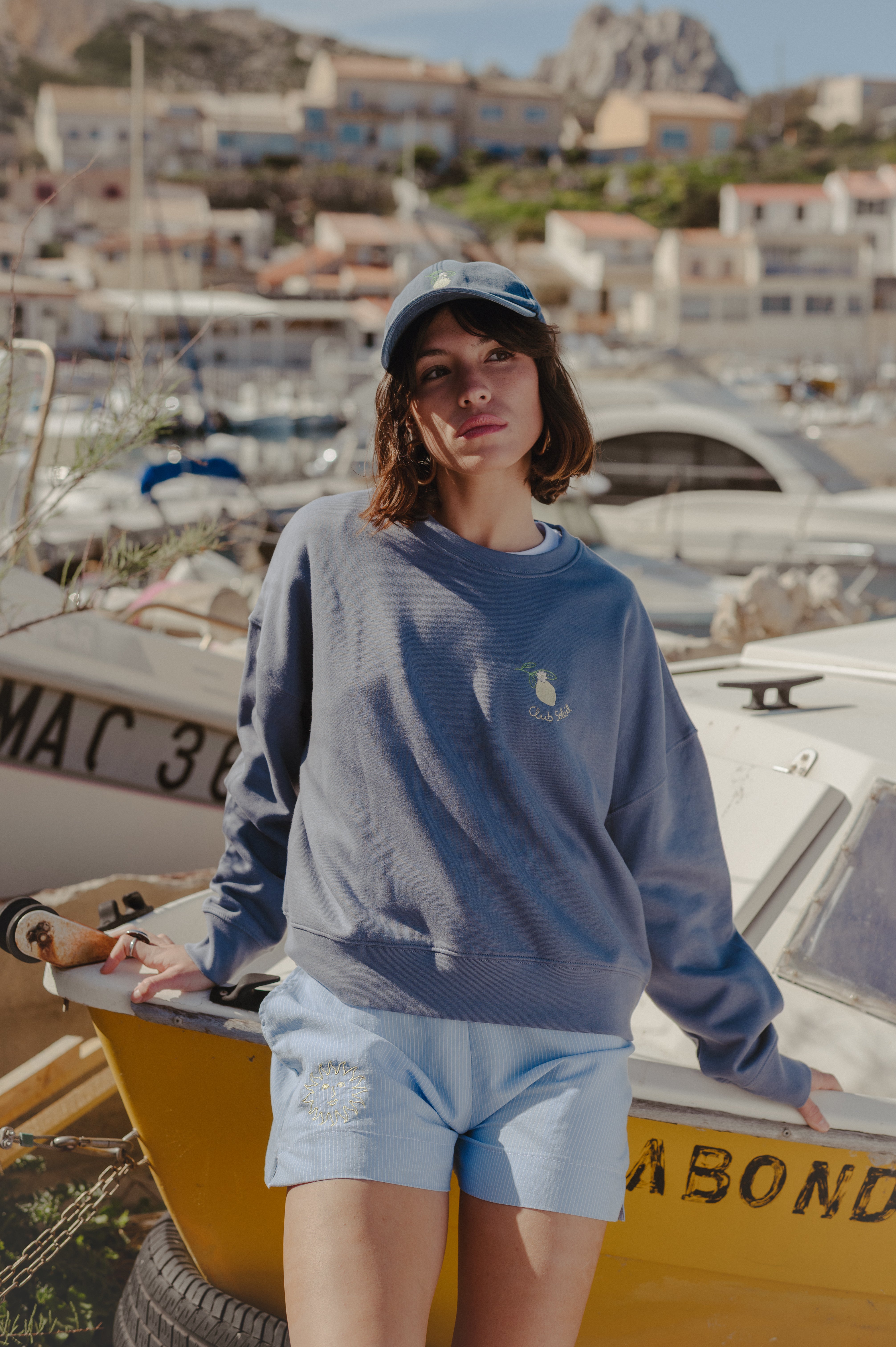 Bonjour Paris embroidered sweatshirt