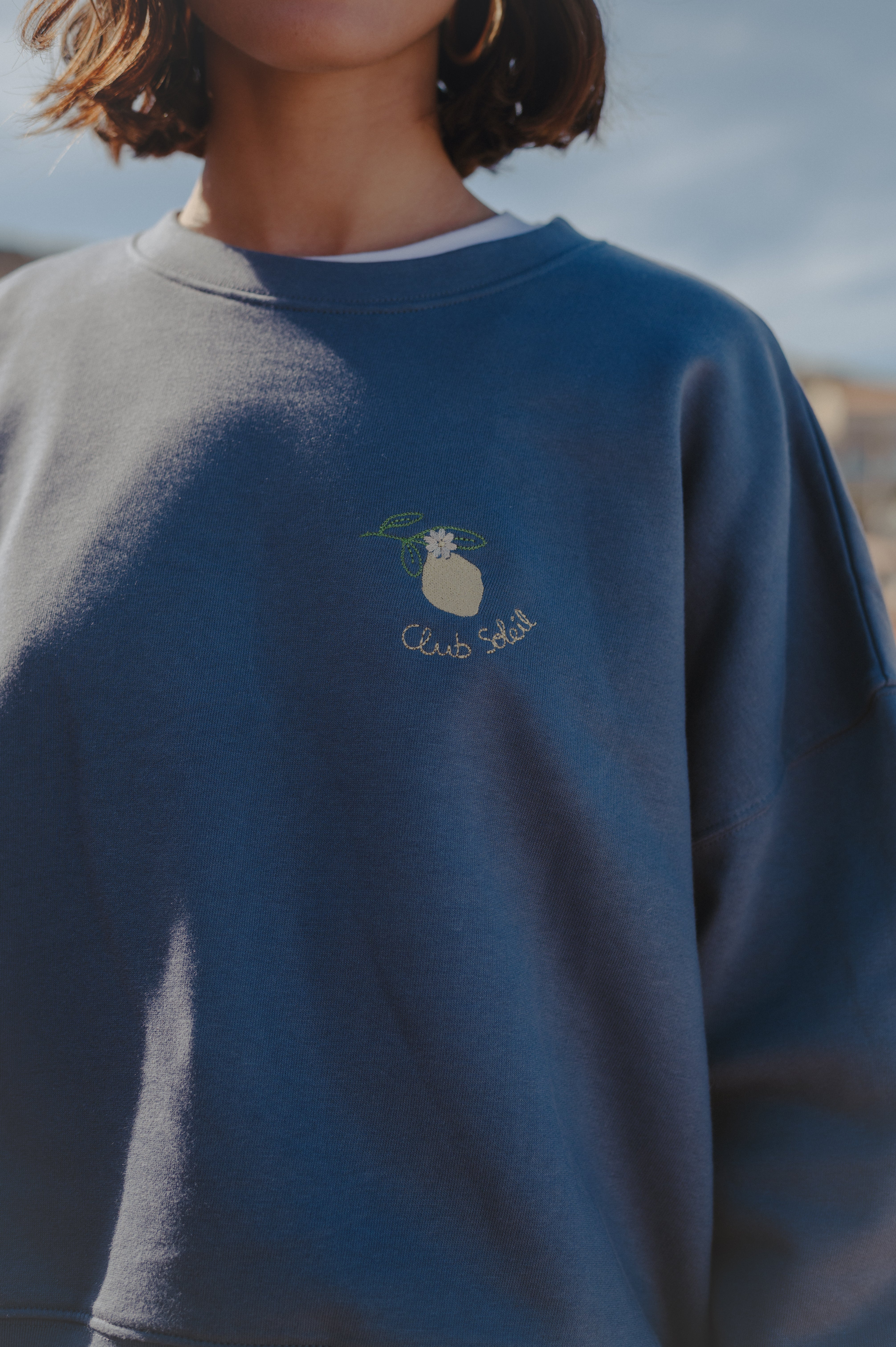 Bonjour Paris embroidered sweatshirt