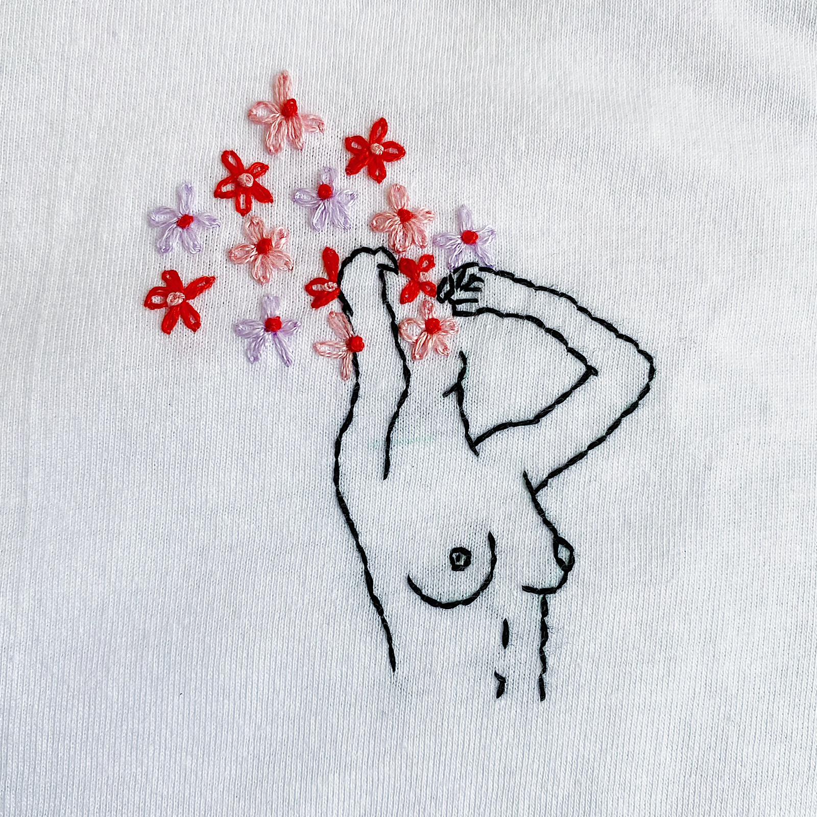 T-shirt Girl Flower