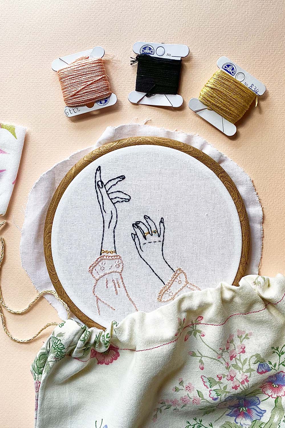 "Hands-Free" Embroidery Kit