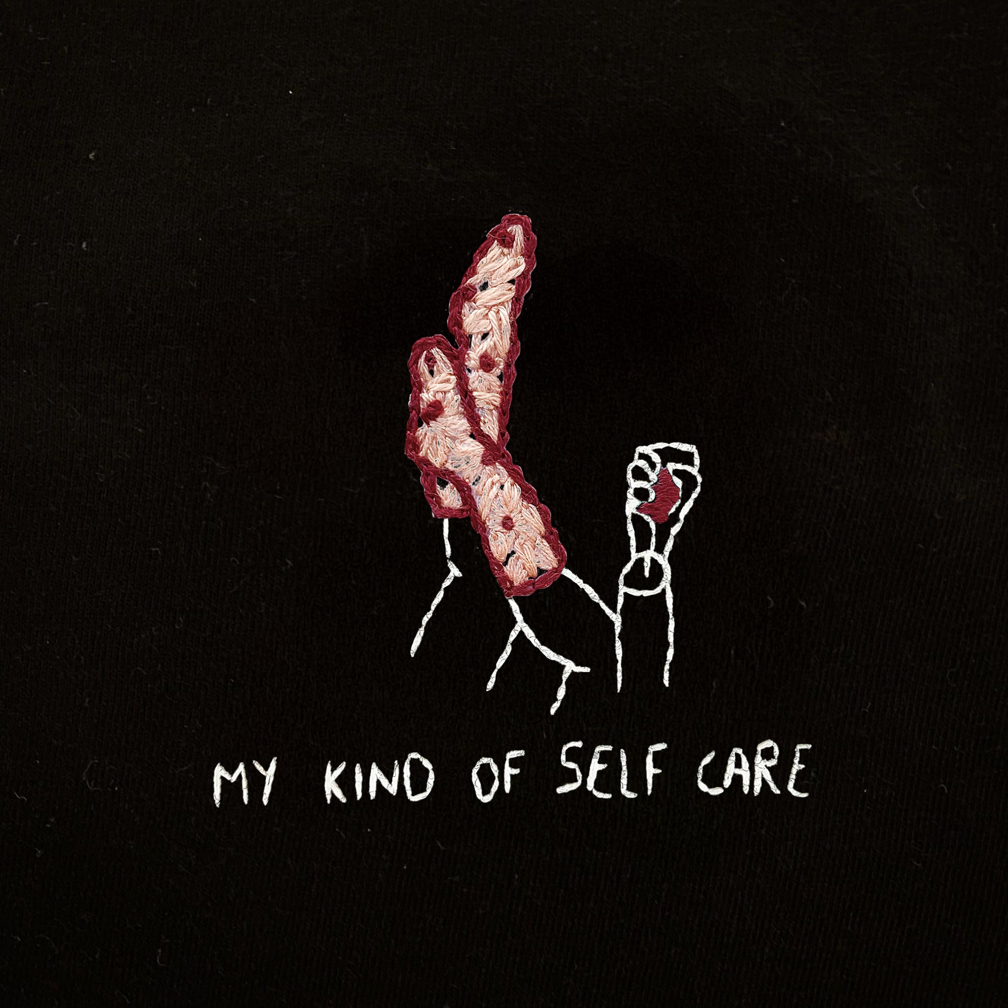 Sweat brodé My kind of self care