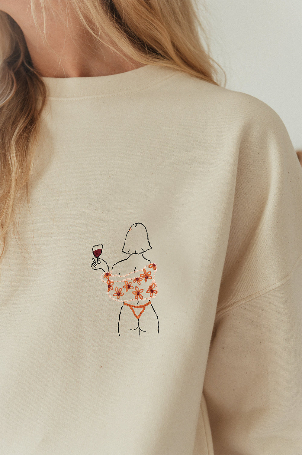 Sweat brodé Golden hour