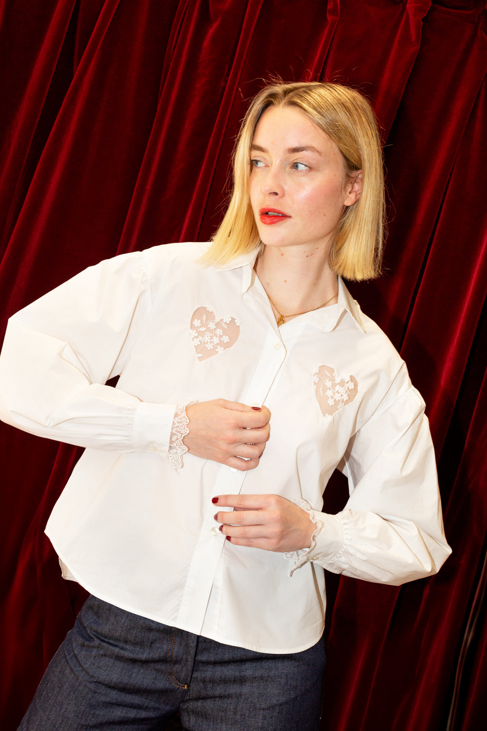 Chemise brodée Daisy