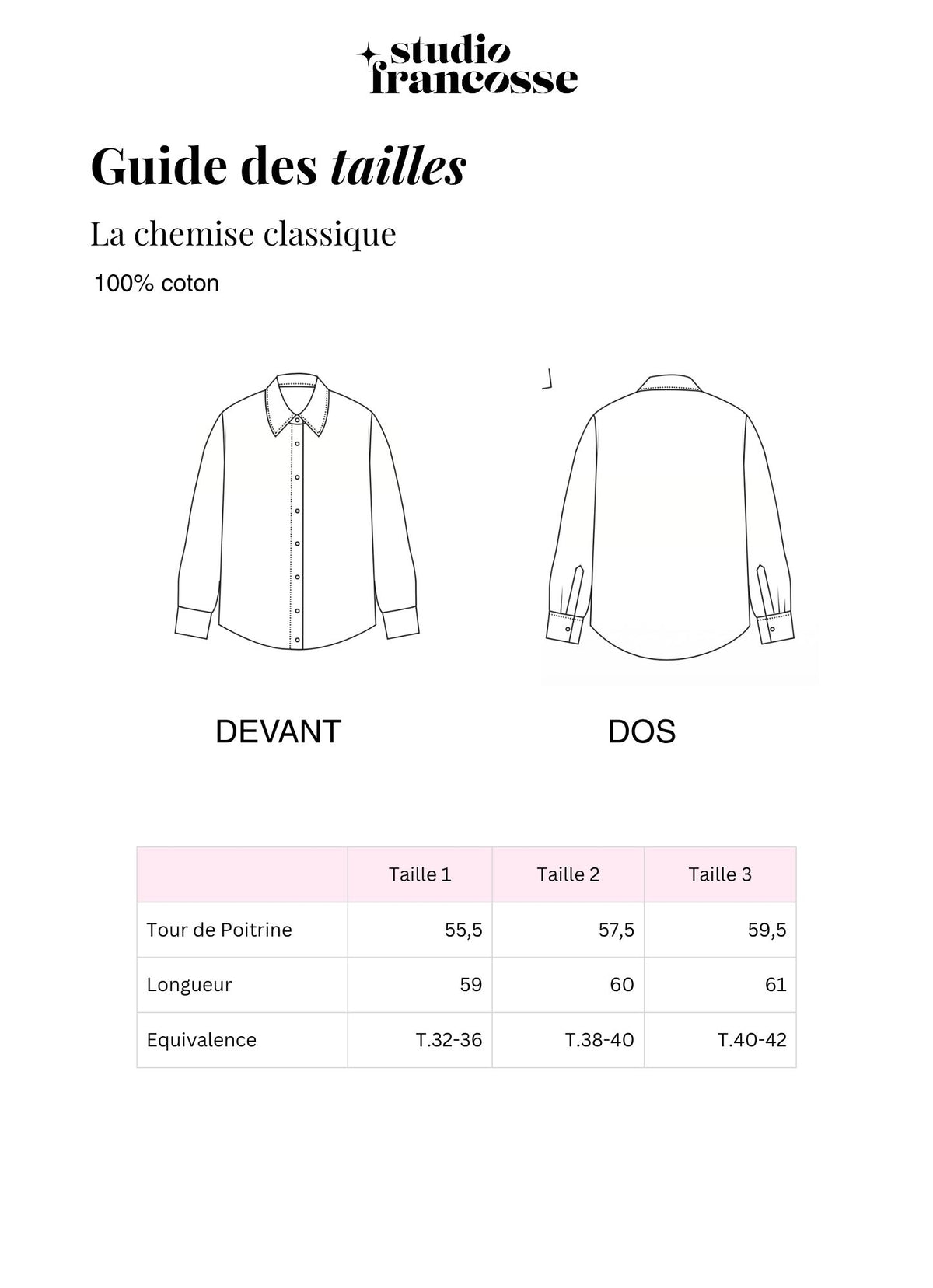 Chemise classique