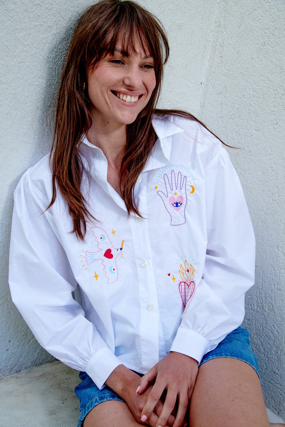Chemise brodée Paloma
