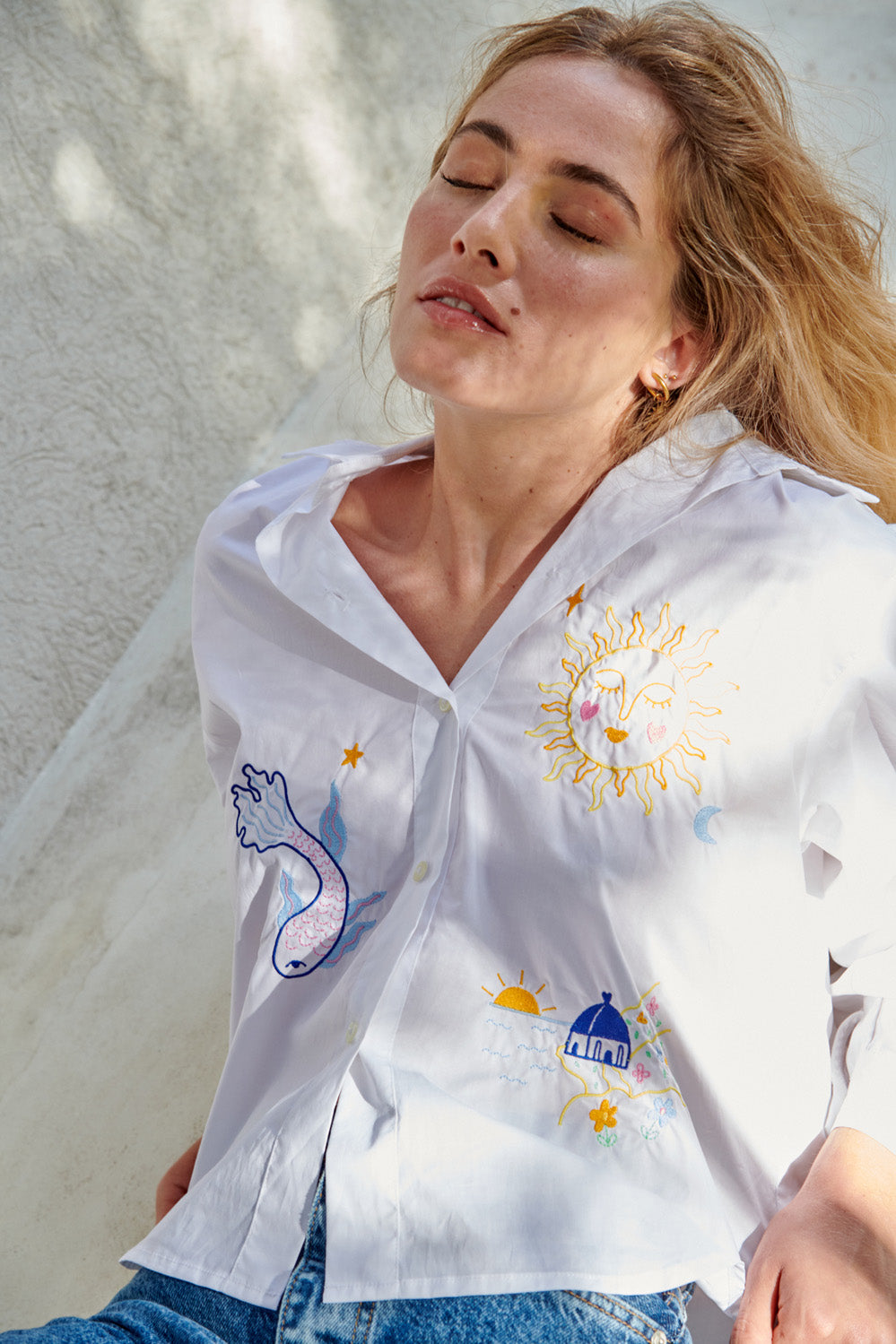 Chemise brodée Zora