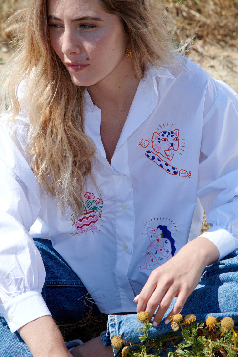 Chemise brodée Maya