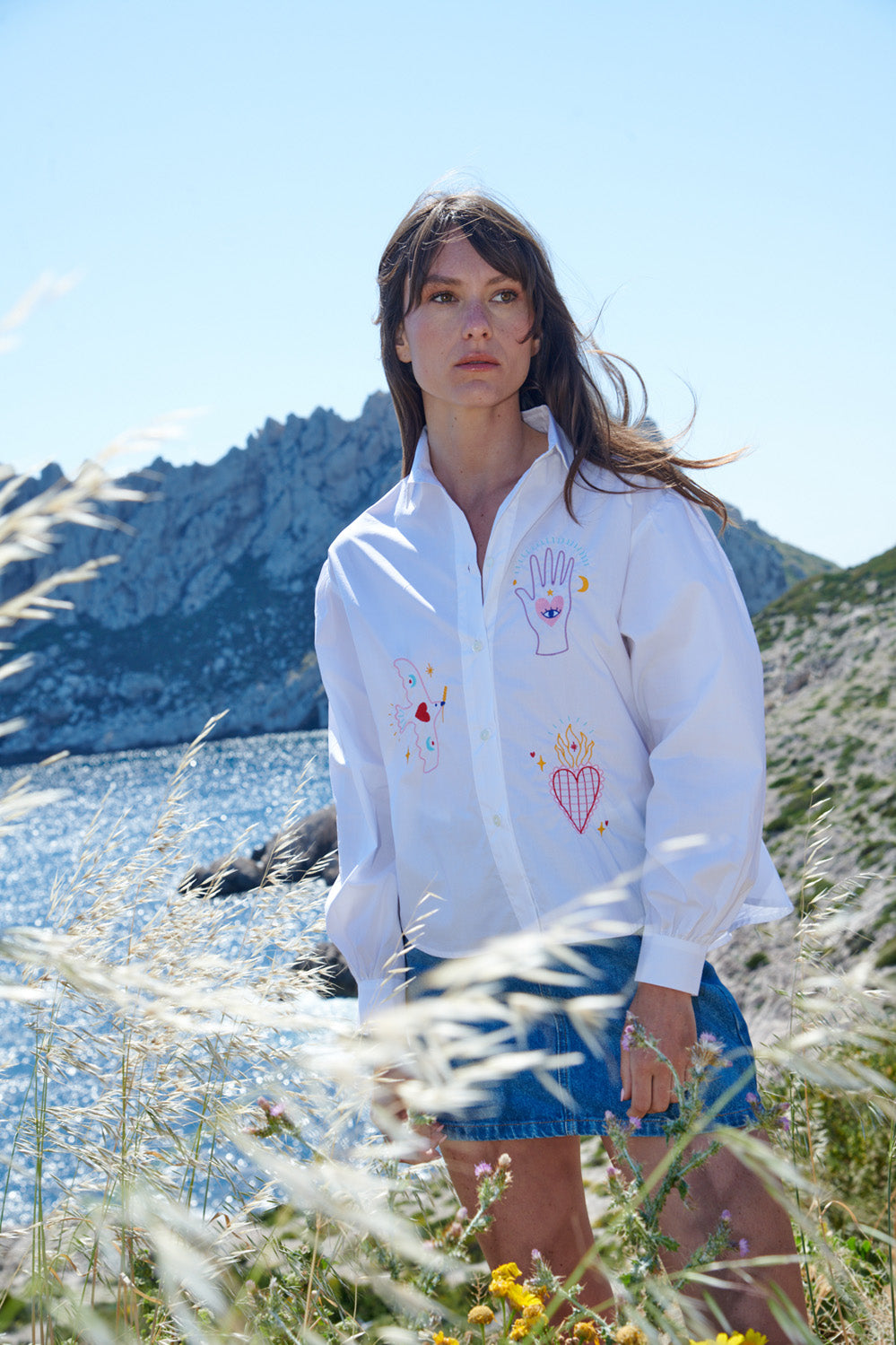 Chemise brodée Paloma