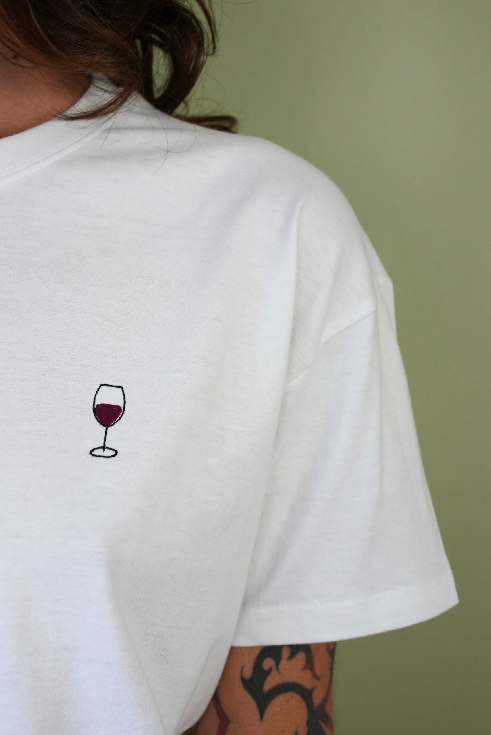 T-shirt Verre de vin (personnalisable)