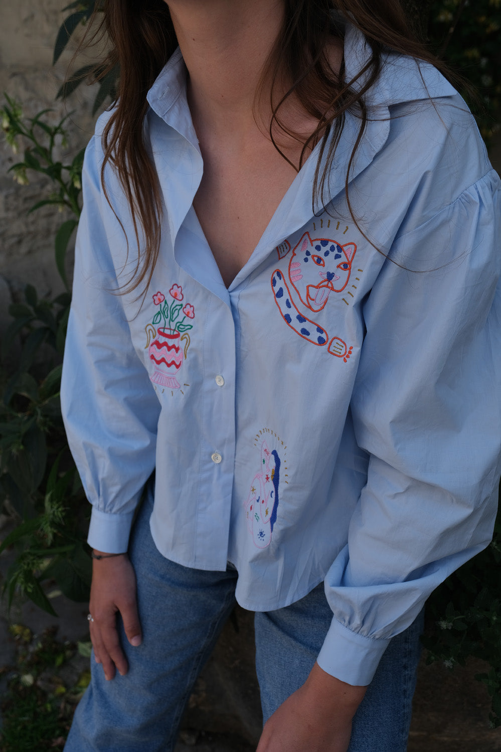 Chemise brodée Maya