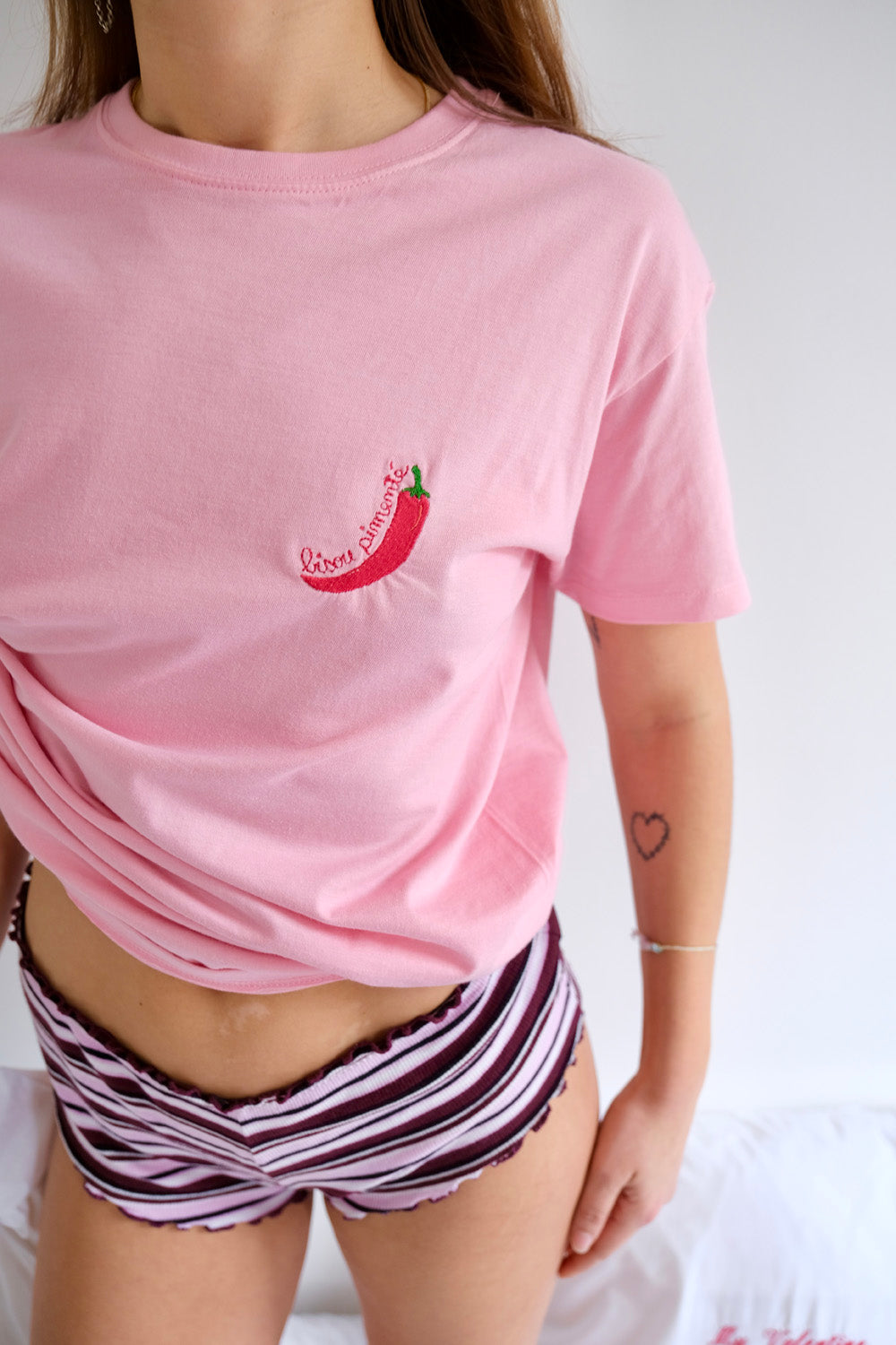T-shirt brodé Piment