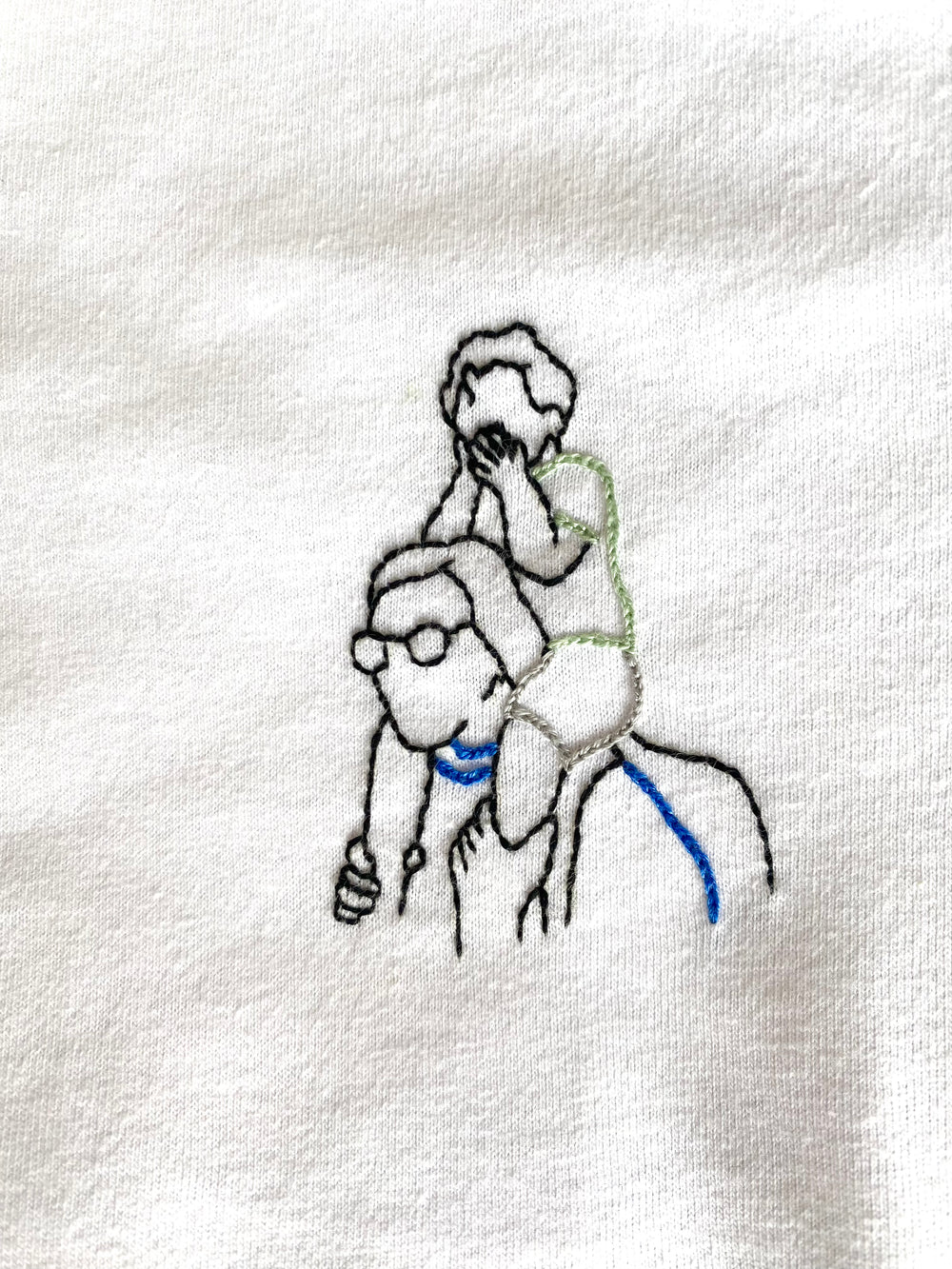 T-shirt brodé personnalisé à partir d'une photo