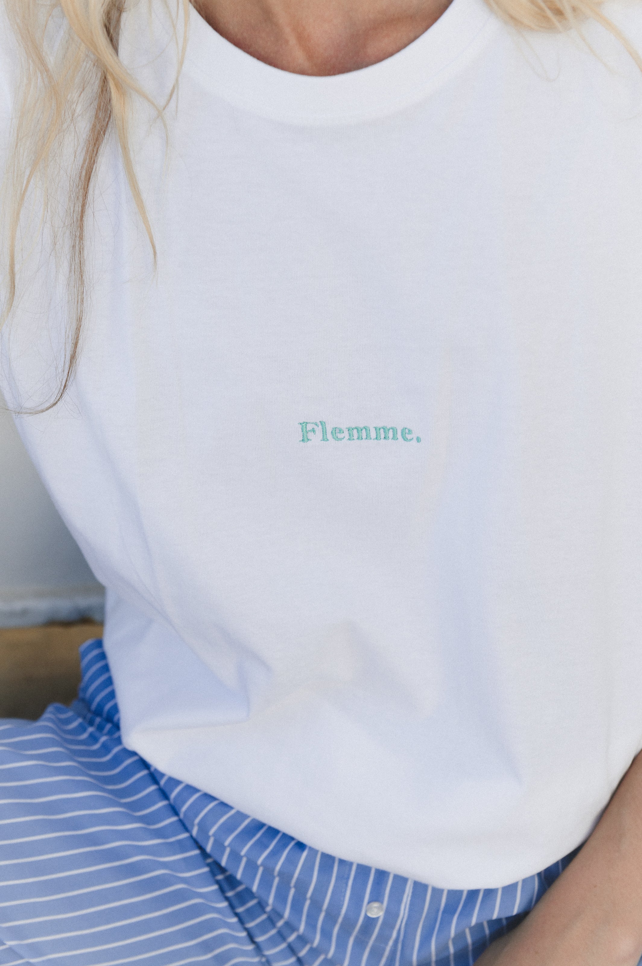 T-shirt brodé message personnalisé