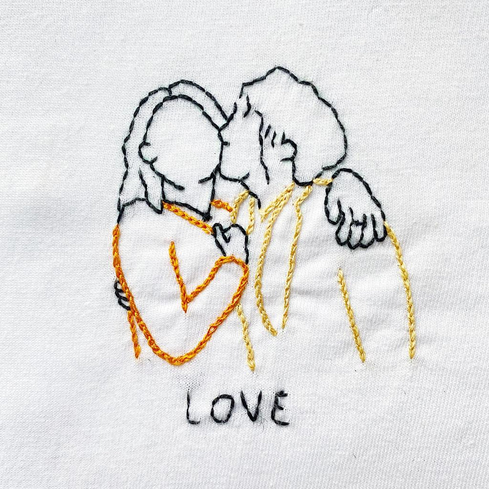 T-shirt brodé personnalisé à partir d'une photo