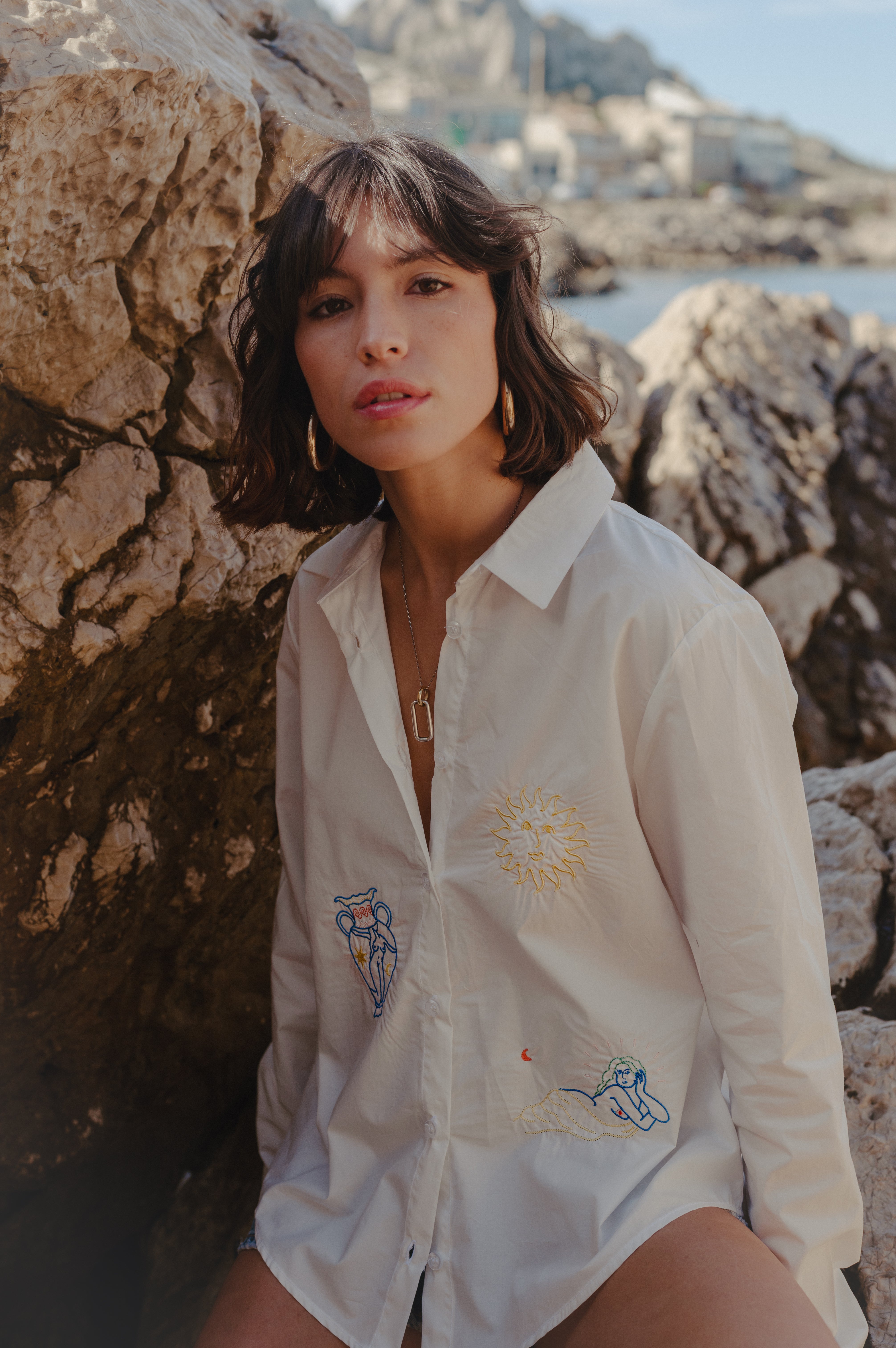 Zora embroidered shirt