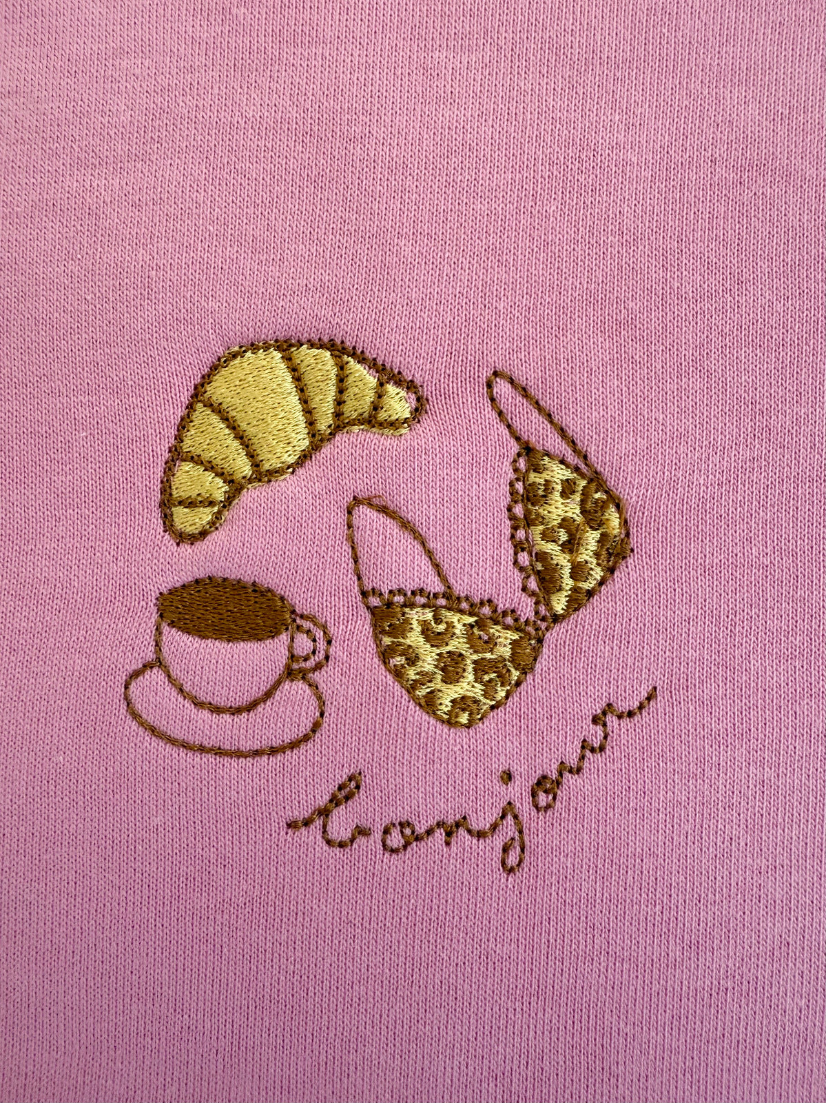 Bonjour Paris 刺绣卫衣