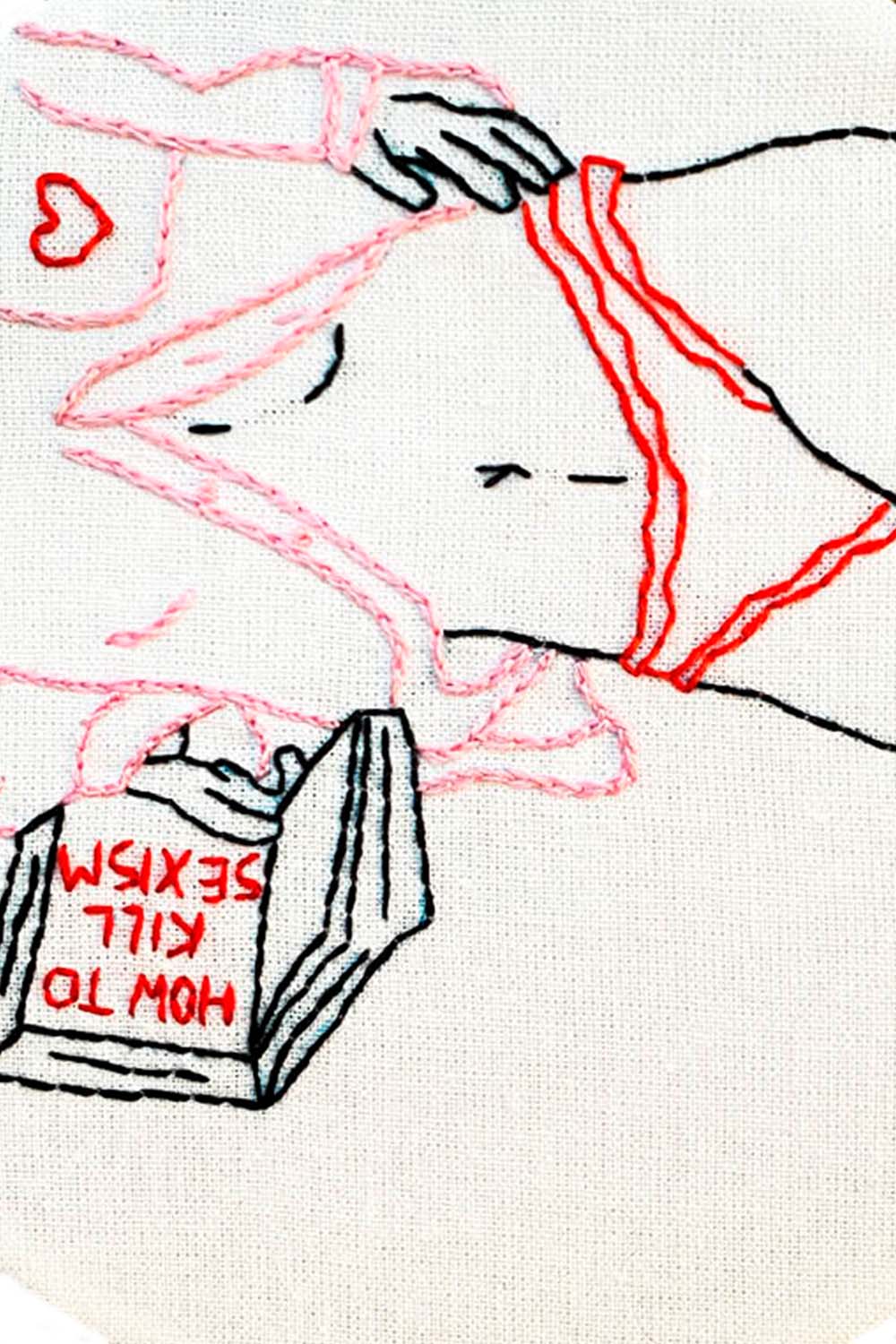 "The Reader" Embroidery Kit 