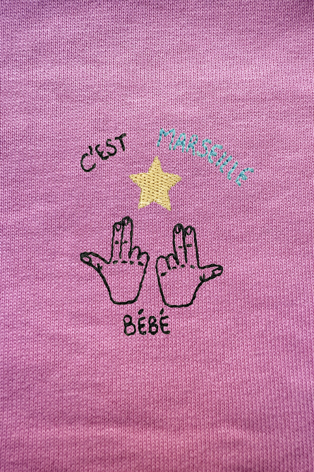 Sweat brodé Marseille bébé