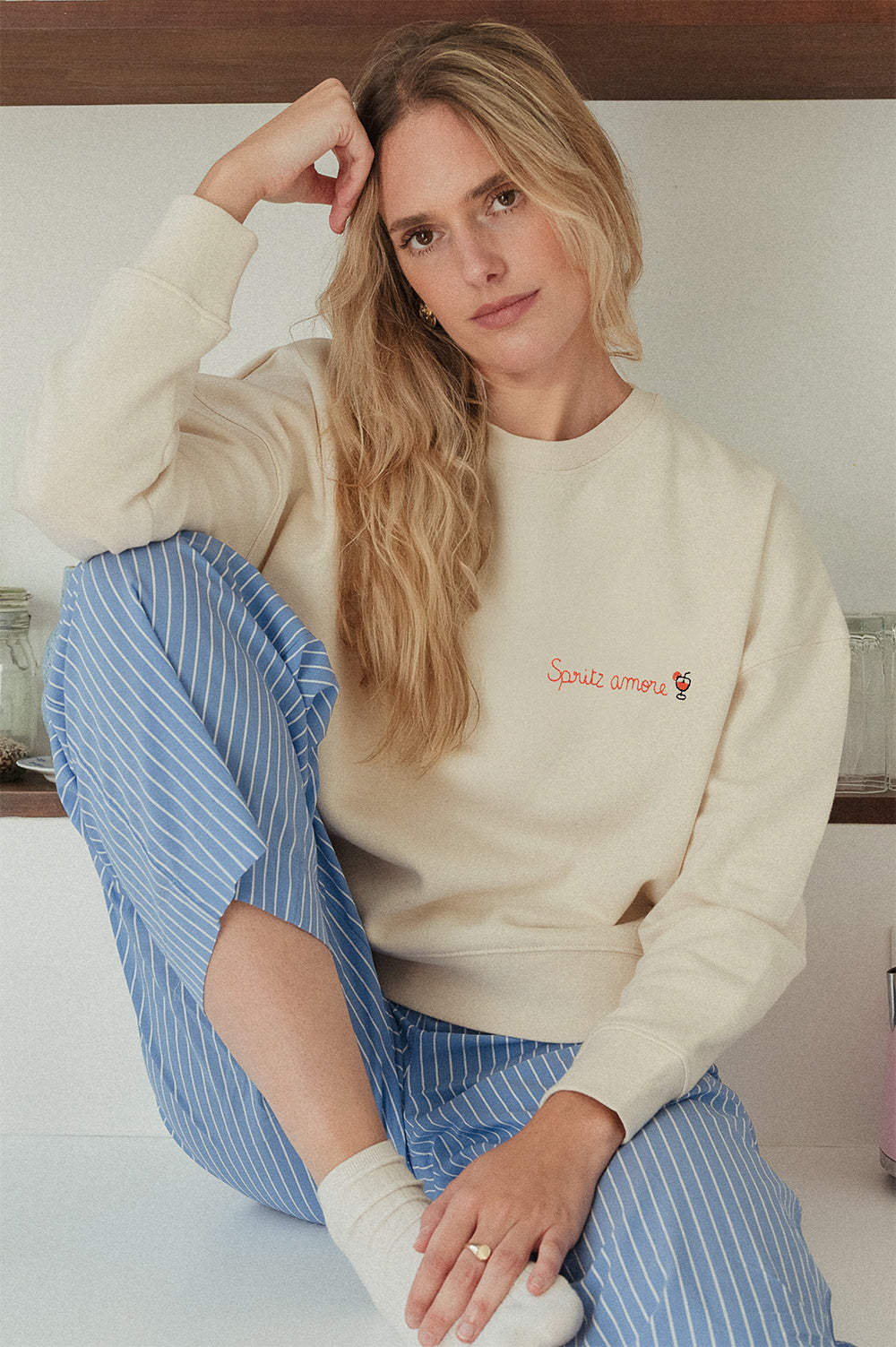 Sweat brodé Spritz amore