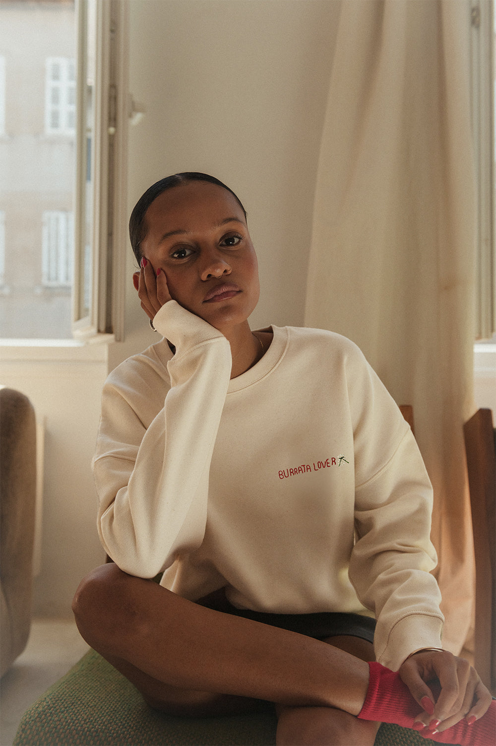 Sweat brodé Burrata Lover