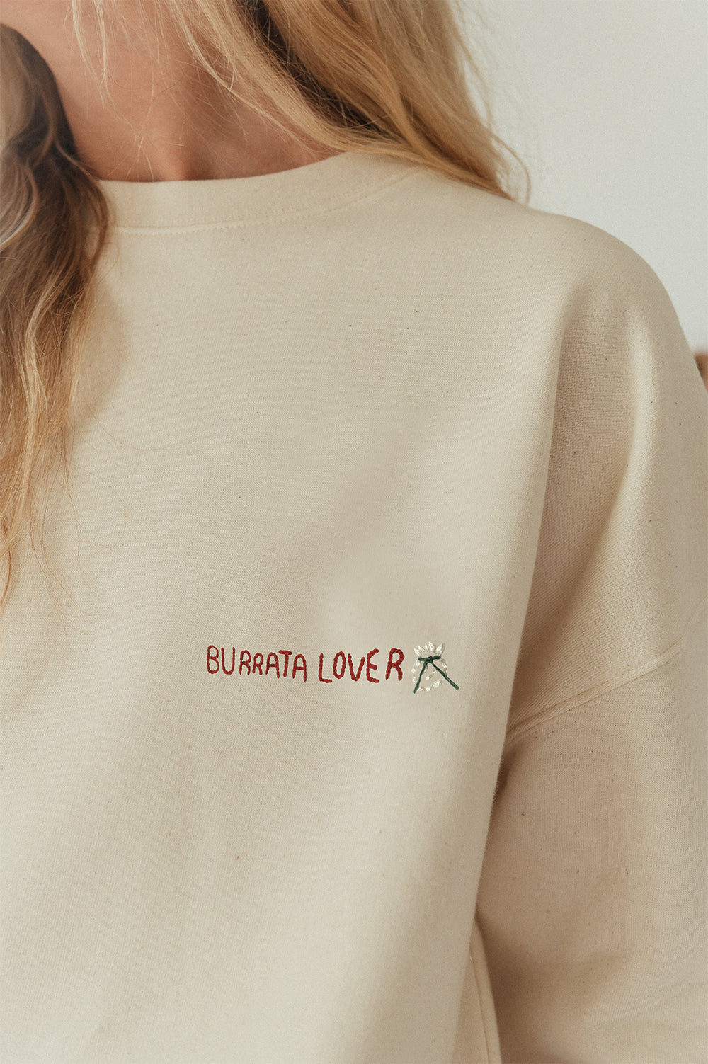 Sweat brodé Burrata Lover